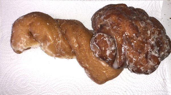 Glazed Twist and Apple Fritter