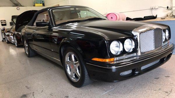 Rare Bentley in for leather work!