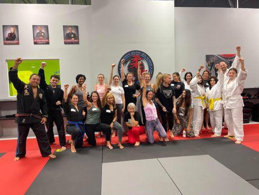 Women's Self Defense seminar on April 27, 2022