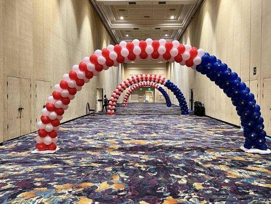 Balloon arch tunnel