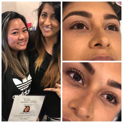 Keratin lash lift