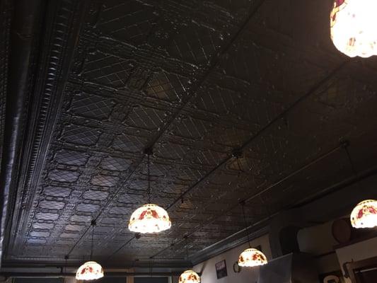 Old tin ceiling