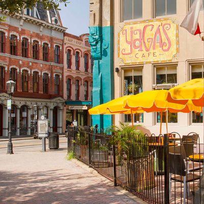 Sit outside and enjoy our pet friendly patio! Enjoy shade, live music, and cold, refreshing cocktails!