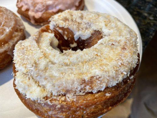 Amazing delicious Island Cruller- Pineapple, Coconut and rum! This cruller was one of my favorites