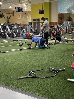 This guy standing with the grey shirt not even using platform very rude about how I should go workout somewhere else