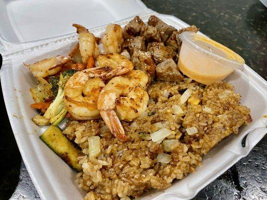 Hibachi Steak and Shrimp