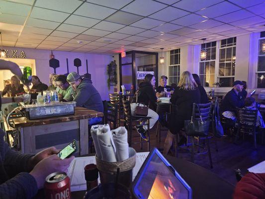 Bar and dining area