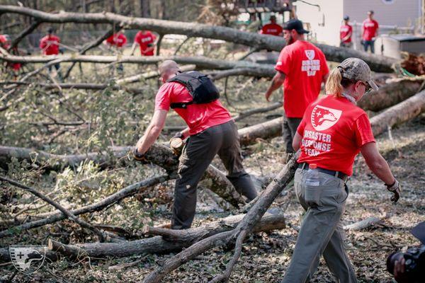 Disaster Response work following a tornado