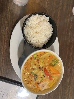 vegetable panang curry