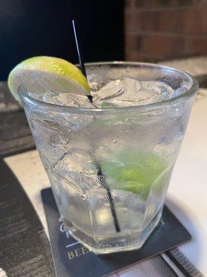 $2.50 Gin & Tonic for Happy Hour- can't beat that!