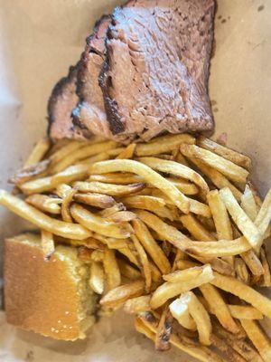 Moist Brisket and Fresh Cut Fries