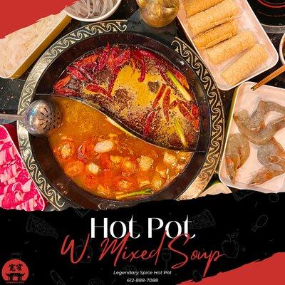 Hot Pot With Mixed Soup