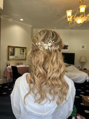 My bridal hair.