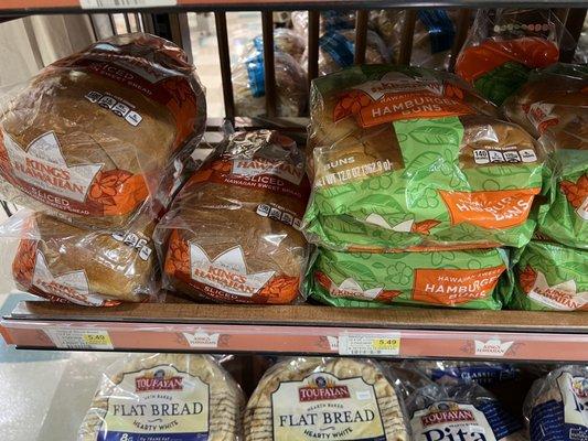 08/02/2022 - King's Hawaiian sliced sweet bread & sweet hamburger buns $5.49 each