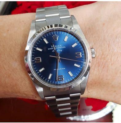 34mm Rolex Air-King 
 (704) 315-3104 ask for Carolyn