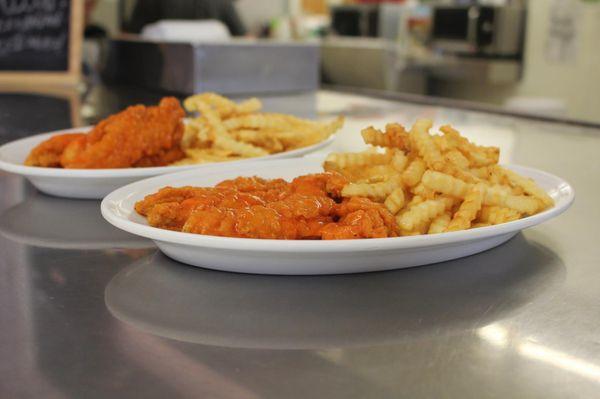 Buffalo Strips and fries!!