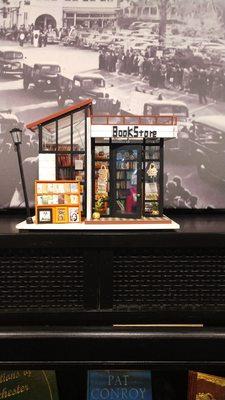 A LEGO bookstore creation.