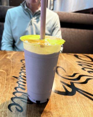 Vegan Taro Boba Tea!