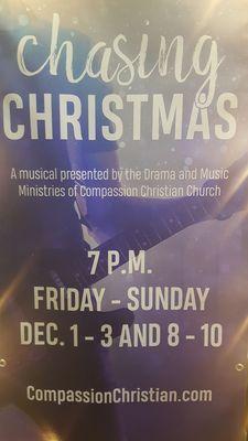 " Chasing Christmas" musical.