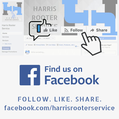 We're on Facebook and Instagram! Find us @Harrisrooterservice