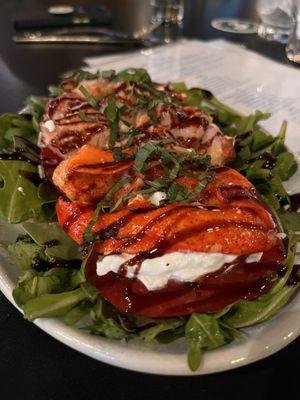 Lobster  Caprese appetizer