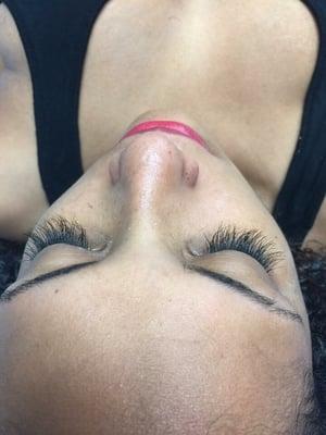 Eyelash extension for a gorgeous women