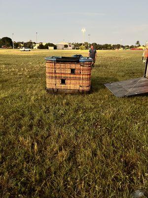 Basket for passengers.