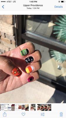 Halloween nail art by Amy!