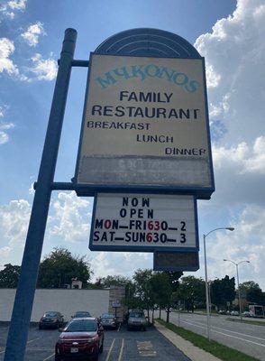 Welcoming sign