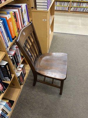 The seat So you can look at the book and determine if you want it.