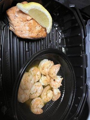 $4.79 extra for that tiny piece of no flavor salmon! The lemon wedge was almost as big as the salmon.