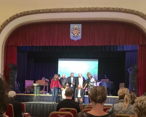 Swearing in of new elders and the laying of hands