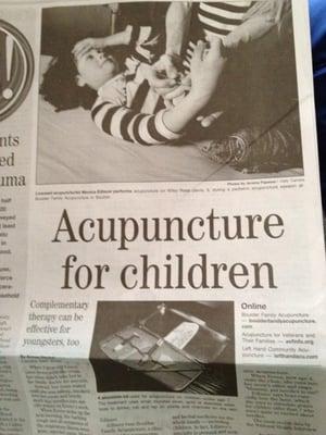 Daily Camera article on Boulder Fam Acupuncture