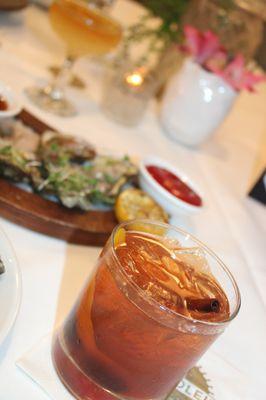 Old Fashioned & Oysters for Happy Hour