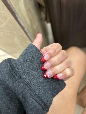 Valentines nail set $100