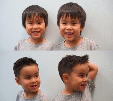 Twins Before & After from Barber Matt