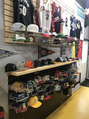 Hats and jerseys and hats and jerseys