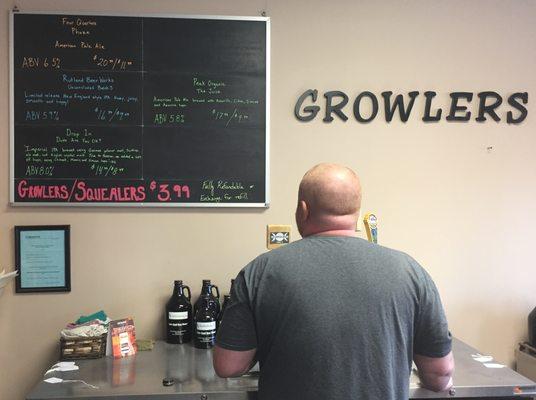 The growler station