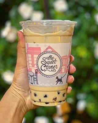 Jasmine Milk Tea with boba