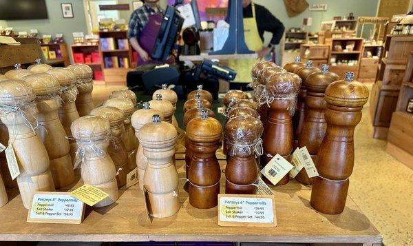 I will be back for these cute salt and pepper mills.