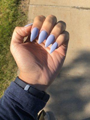 Acrylic set matte blue