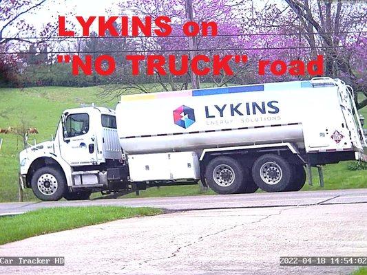 LYKINS ON NO TRUCK ROAD