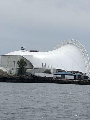 Concert Hall. Views of the city by sea. The Pirate Ship Formidable Rowes Wharf In Boston