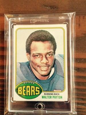 They helped me with my 1976 Topps football cards!  Great, friendly group of collectors!  Here's a photo of Walter Payton!