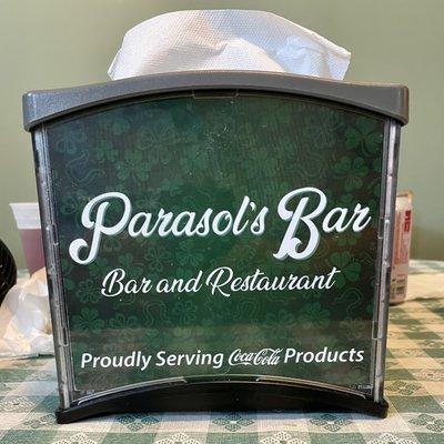 Parasol's Bar and Restaurant. Sorry, we devoured our poor-boys so quickly, no time for pictures. Burp!