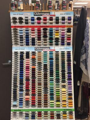 We offer a large selection of Gutermann thread.