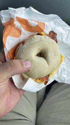 Gross Bacon, Egg, and Cheese Bagel