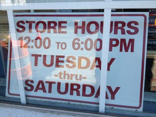 Store Hours