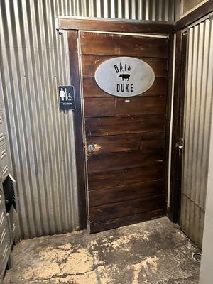 Restroom door