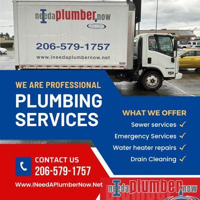 Plumbing issues, no problem!  Just give us a call and help is on the way!